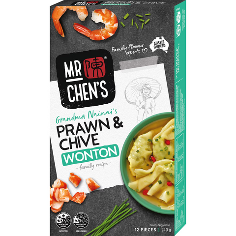 Mr Chen's Chive & Prawn Wonton 240g