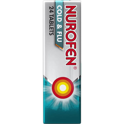 Nurofen Cold And Flu Multi-symptom Relief Tablets 200mg Ibuprofen 24 Pack