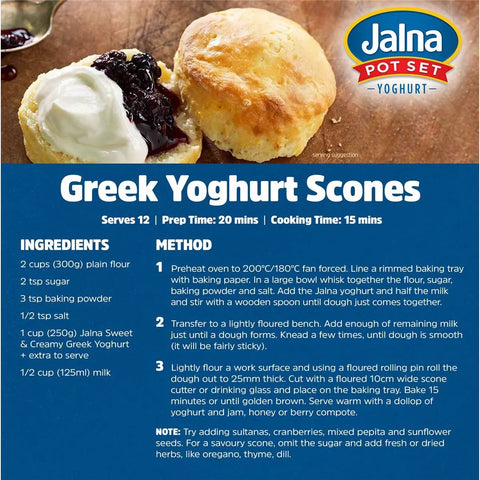 Jalna Sweet & Creamy Greek Yoghurt 1kg