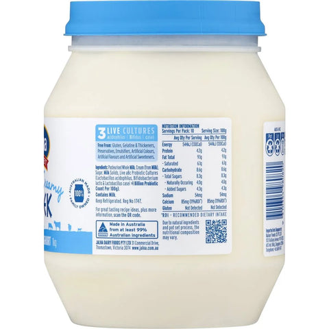 Jalna Sweet & Creamy Greek Yoghurt 1kg