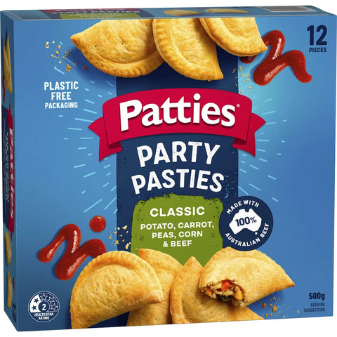 Patties Party Pasties 12 Pieces 500g