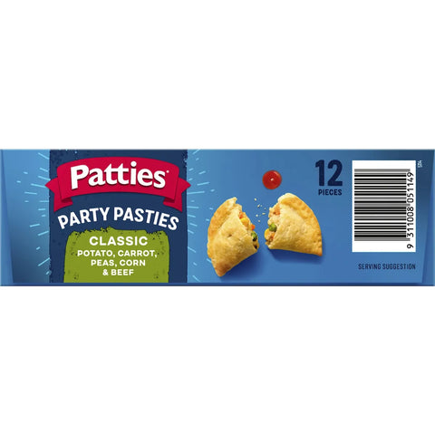 Patties Party Pasties 12 Pieces 500g