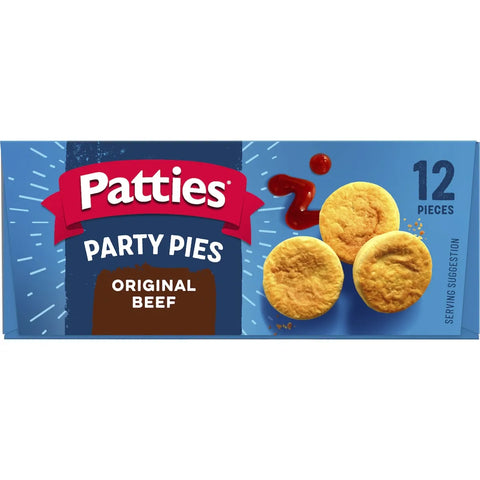 Patties Party Pies Frozen 12 Pieces 560g