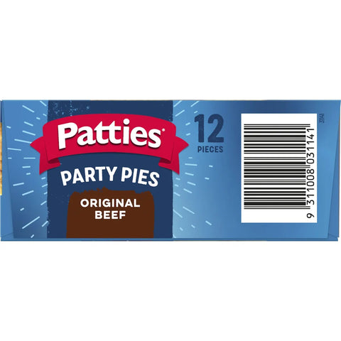 Patties Party Pies Frozen 12 Pieces 560g