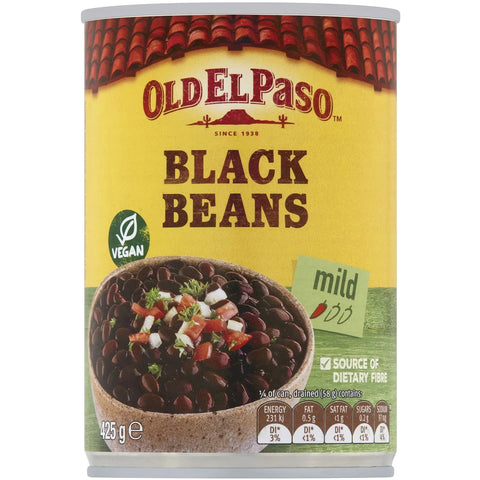 Old El Paso Black Beans Mild 425g