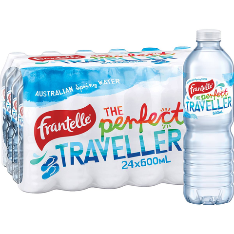 Frantelle Australian Still Spring Water Bottles 600ml X 24 Pack