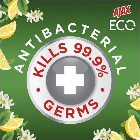 Ajax Eco Antibacterial Disinfectant Cleaning Wipes Lemon 110 Pack