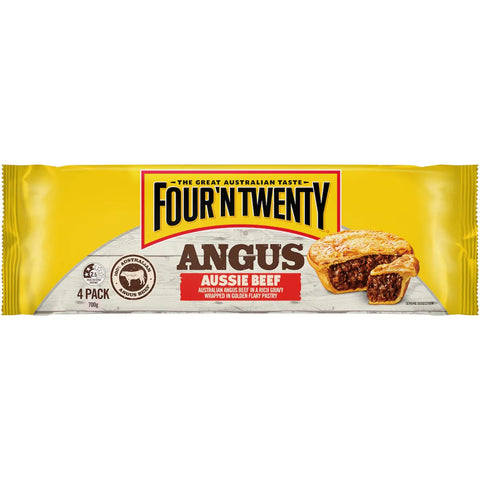 Four'n Twenty Angus Aussie Beef Pies 4 Pack 700g