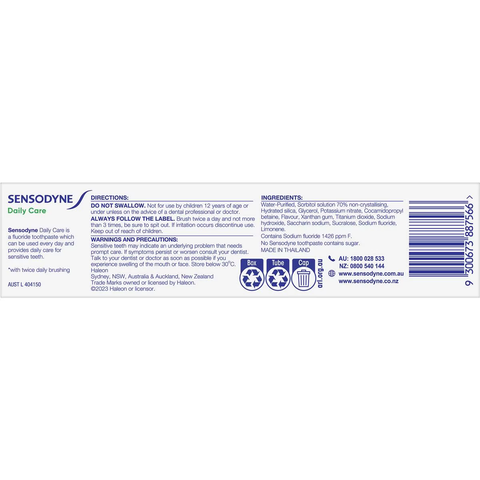 Sensodyne Daily Care Fluoride Toothpaste 100g