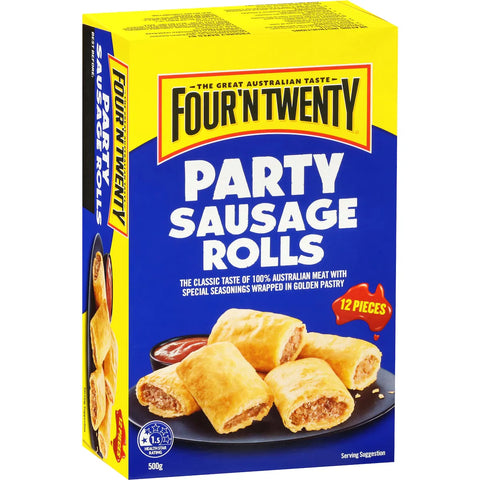 Four'n Twenty Sausage Roll Party 12 Pcs 500g