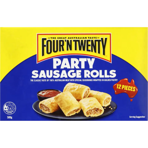 Four'n Twenty Sausage Roll Party 12 Pcs 500g