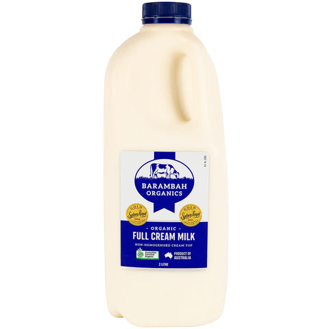 Organic Full Cream Milk 2L