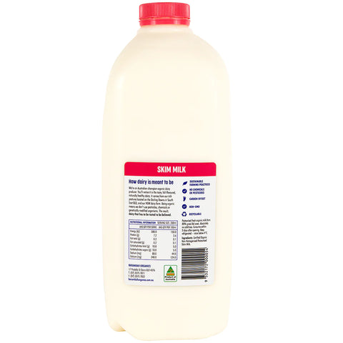 Organic Skim Milk 2L