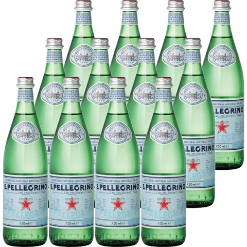 San Pellegrino 750mL Sparkling Mineral Water 12Pk