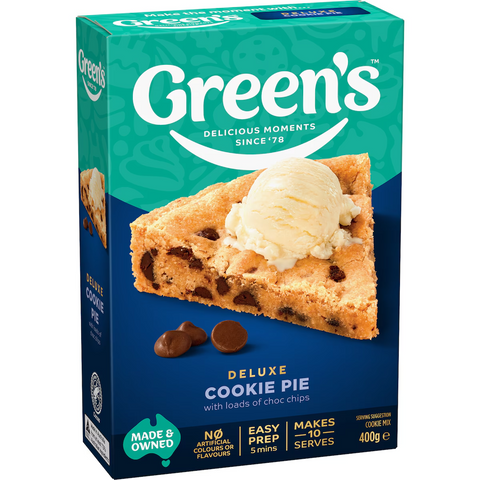 Green's Deluxe Cookie Pie Mix 400g