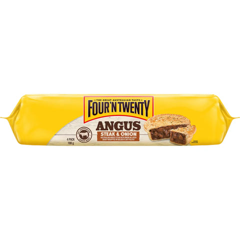 Four'n Twenty Angus Steak & Onion Pies 4 Pack 700g