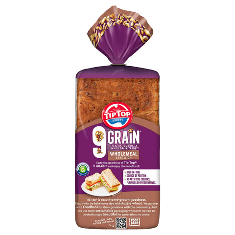 Tip Top Bread 9 Grain Wholemeal 750g