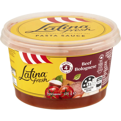 Latina Fresh Beef Bolognese Pasta Sauce Pasta Sauce 425g