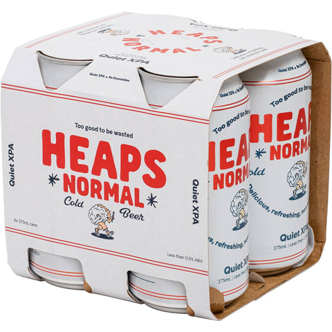 Heaps Normal Quiet XPA Non Alcoholic Beer 4x375ml