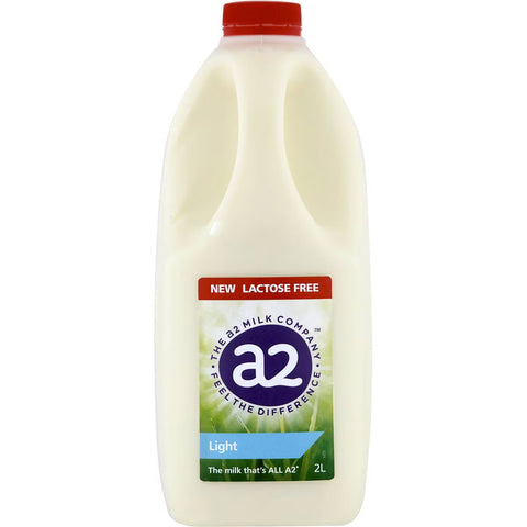 a2 Milk® Light Lactose Free 2L