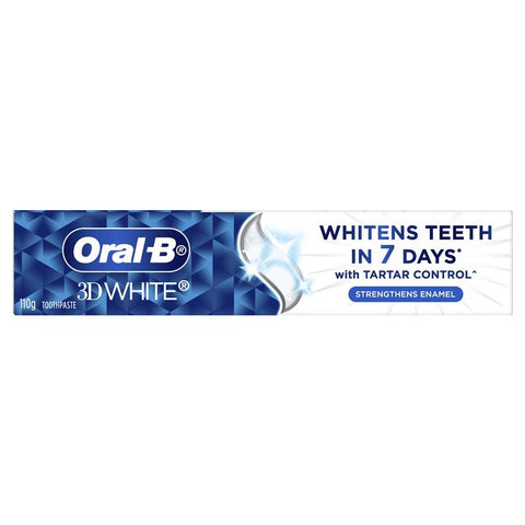 Oral B Toothpaste 3D White Strengthen Enamel 110g