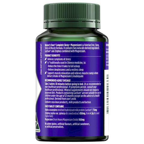 Nature's Own Complete Sleep + Magnesium 60 Tablets