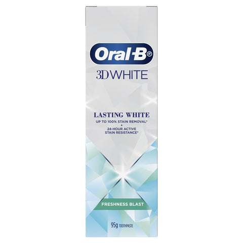 Oral B Toothpaste 3D White Lasting Freshness Blast 95g