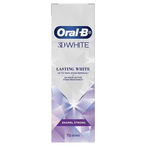 Oral B Toothpaste 3D White Lasting Enamel Strong 95g