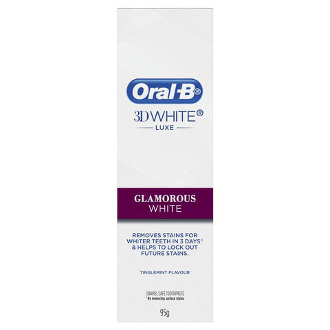 Oral B 3D White Luxe Glamorous White Toothpaste 95g