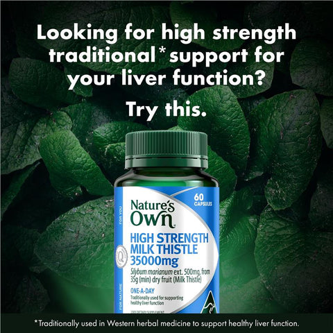 Nature's Own Milk Thistle 35000mg 60 Capsules