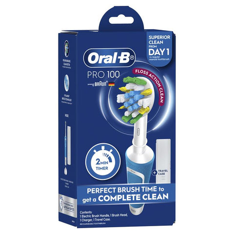 Oral B Power Toothbrush Pro 100 Floss Action