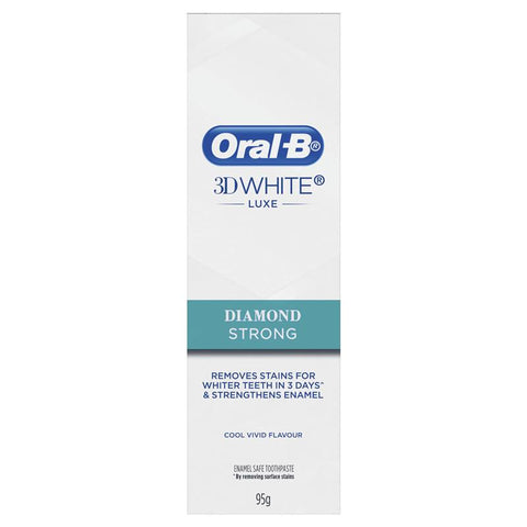 Oral B Teeth Whitening Toothpaste 3D White Luxe Diamond Strong 95g