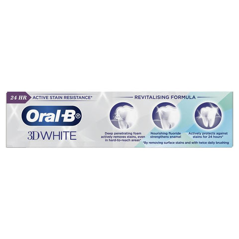 Oral B Toothpaste 3D White Lasting Freshness Blast 95g