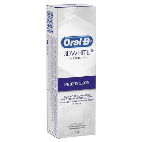 Oral B Teeth Whitening Toothpaste 3D White Luxe Perfection 95g