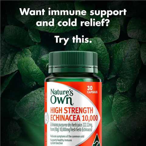 Nature's Own High Strength Echinacea 10,000mg 30 Capsules