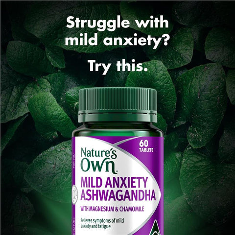 Nature's Own Mild Anxiety Ashwagandha 60 Tablets