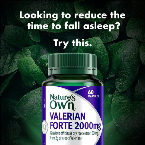 Nature's Own Valerian Forte 2000mg 60 Capsules