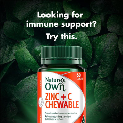 Nature's Own Zinc + C 60 Tablets