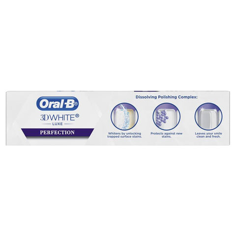 Oral B Teeth Whitening Toothpaste 3D White Luxe Perfection 95g