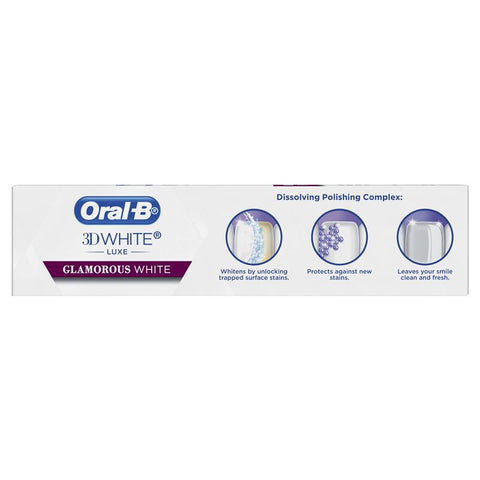 Oral B 3D White Luxe Glamorous White Toothpaste 95g