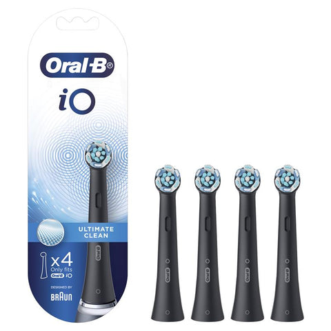 Oral B Power Toothbrush iO Ultimate Clean Refills Black 4 Pack