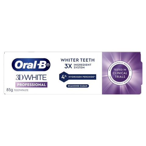 Oral B Toothpaste 3D White Diamond Clean 85g