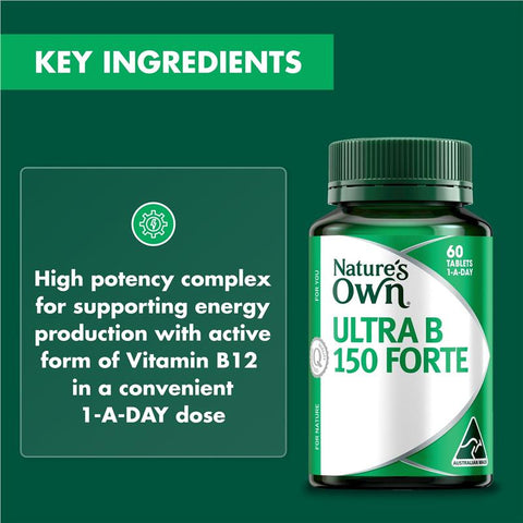 Nature's Own Ultra B 150 Forte 60 Tablets