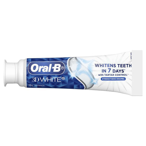 Oral B Toothpaste 3D White Strengthen Enamel 110g