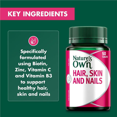 Nature's Own Hair Skin & Nails 50 Tablets