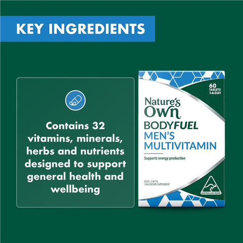 Nature's Own Bodyfuel Men's Multivitamin 60 Tablets