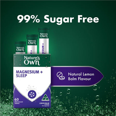 Nature's Own Magnesium + Sleep Effervescent 60 Tablets