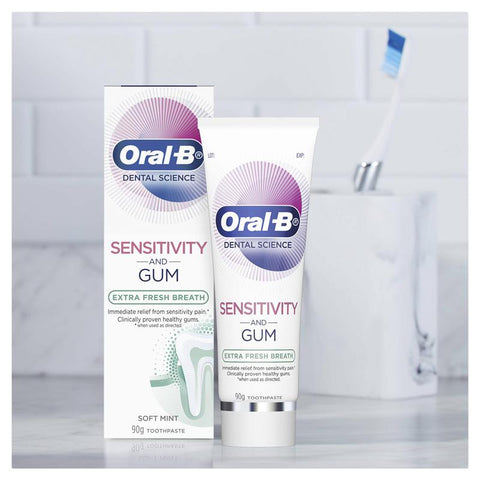 Oral B Toothpaste Sensitivity and Gum Extra Fresh Breath 90g