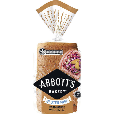 Abbott's Bakery Gluten Free Farmhouse Wholemeal Bread Slice Loaf 500g