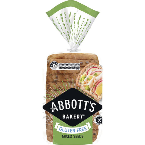 Abbott's Bakery Gluten Free Mixed Seeds Sandwich Slice Bread Loaf 500g